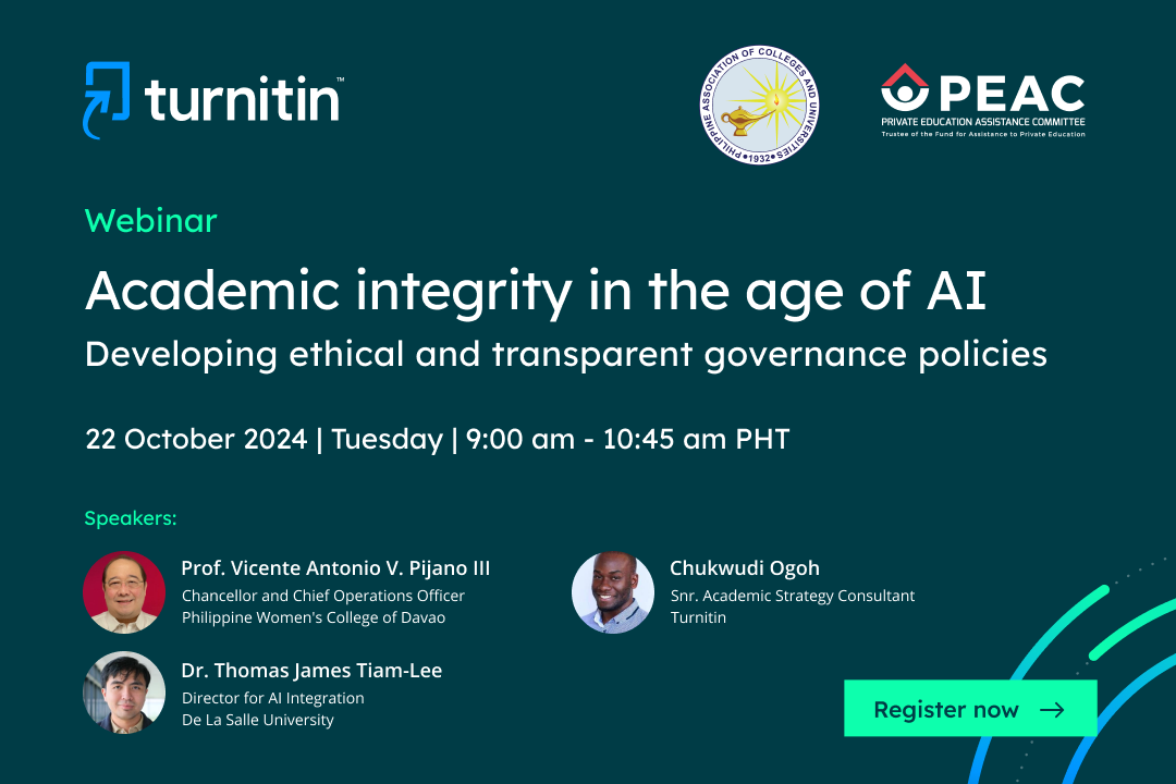 PACU-Turnitin Webinar on Academic Integrity in the Age of AI: Developing Ethical and Transparent Governance Policies